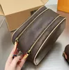 Дизайнер Dopp Kit Сумка для унитаза Сумка-клатч Paris Luxurys Brand Monograms Canvas Printed Women And Men Double Zipper 2 Sets Leather Cosmetic Wash Bags High