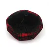 Beretten 2023 Herfstmode Casual kunstenaar Cap Black Gray Red Khaki Vintage Winter Plaid Beret Hats For Women Wool Blend achthoekige petten