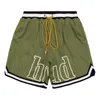 Projektant Mens Rh Limited Rhude Shorts Summer Swim Krótka długość kolan Hip High Street Sports Training Spods Green Summer Shorts Mężczyźni Pants Suit Women Shorts S-XL