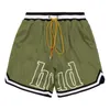 Projektant Mens Rh Limited Rhude Shorts Summer Swim Krótka długość kolana Hip Hop High Street Sports Traint