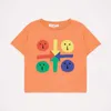 T -shirts kinderins -stijl 2023 Spring wh series zomerjongen meisje katoen ademende korte mouw geprint 230301