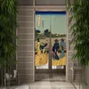 Curtain Japanese Feng Shui Painting Door Curtains Bathroom Bedroom Home Entrance Decor Retro Life Scene Hanging Half