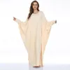 Abbigliamento etnico Abaya Dubai Fashion Bat Robe Musulmano Abaya Islam Dress Women Solid Bikini Cover-up Abiti sexy con maniche a pipistrello Beach Travel