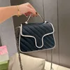 Новые сумки на плече Marmont Designer Bag Women Letter Letter Messenger Bag Meathry Style Luxurys сумочка сумочка кроссбаута кошелек 211223