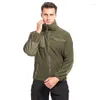 Herrenjacken Herren Taktische Sweatshirtjacke Frühling und Herbst Warm winddicht Shake Fleece Outdoor Sports TAD