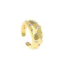 Pierścienie klastra Zestaw kamienia cyrkonu Chunky Rings for Women Gold Open Pierścienie Deisgner Glitter Biżuter