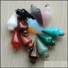 CAR DVR CHARMS Mixed PenDum Stone Circar Cone Pendants For Jewelry Making Hangings Fashion Partihandel Drop Leverans Fynd Components DHXR9