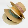 Wide Brim Hats 2023 Summer Handmade Women Straw Hat Fashion Uv Protect Casual Panama Beach Fedora Breathable Sun Cap Lady