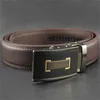 أحزمة WOWTIGER FASHION Automatic Buckle Men Belt Retro Style Brand Luxury Cowhide Brown Black Belts for Men Z0228