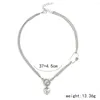 Hanger kettingen Boheemse liefde hart choker ketting voor vrouwen goud zilveren kleur sleutelketen mode vrouwelijke sieraden charme accessoires