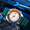 腕時計Parnsrpe Diver Men's Automical Watch Aseptic Dial Sapphire Glass Date Indicator JapanNH35ムーブメント