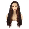 Женский парик передний кружевный парик смешанный цвет маленькие вьющиеся волосы стройные вьющиеся парики для волос 230301