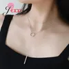 Chains Bohemian Geometric Triangle 925 Sterling Silver Pendant Necklaces Multilayer Long Chain Collar For Women Cubic Zirconia Jewelry