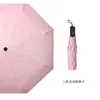 Regenschirme Schwarz Beschichtung Tragbarer automatischer Klappschirm für Frauen Kinder leichte Anti -UV -Hochqualität Sonnenregen Geschenk Parasol