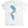 T-shirts pour hommes Chemise pour hommes ARGENTINA MAP FLAG UNISEX T-SHIRT Hip Hop SHORT Sleeve