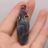 Pendant Necklaces Natural Stone Dragon Pattern Agate Irregular Winding For Jewelry Making DIY Necklace Earring Accessories Healing Gems