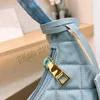 Women Designer Hobo Nylon Underarm Shoulder Bag Italy Milano Luxury Brand p Triangle Canvas Re-edition Half Moon Bags Lady Mini Diamond Lattice Evening