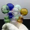 Cuiseur direct de calebasse colorée Bongs en verre Brûleur à mazout Pipe à eau en verre Plates-formes pétrolières Plates-formes pour fumer