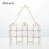 Evening bag Clear Acrylic Box Clutch Bags For Wedding Party Women Rhinestone Pe