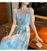 Casual Dresses 2023 Break French Liten Crowd Suspender Dress Oil Målning Fairy Air Super Series First Love