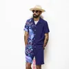 Survêtements pour hommes Costume de sport de style hawaïen européen et américain Chemise à manches courtes 3D HD Impression numérique T-shirts Tops Shorts à la mode 230228