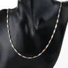 Chains Tiny Metal Flat Stick Chain Necklaces Stainless Steel Jewelry For Women Girls Link Kolye Neck Collares Colar MN261