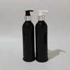 Bouteilles de stockage 20 pièces 250 ml vide noir avec or argent pompe Lotion shampooing Gel douche bouteille emballage conteneur savon liquide