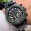 Diamond Watch Mens kijkt automatische mechanische beweging horloges 43 mm Sapphire mode Business Designer horloges Montre de Luxe Black