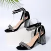 Dress Shoes Fashion Sexy Gold Women's Heels 2023 Summer Pointed Silver Banquet For Women