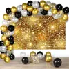 Andra evenemangsfestartiklar 1 6m Bright Gold Glitter Födelsedag Bakgrund Baby Shower Wedding Decor Wall Backdrop Curtain Decoration 230228