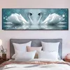 Acessórios para decoração de parede Acessórios para decoração de cisne de pintura autoadesiva do quarto de cama de cama de cama moderna minimalista