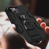 Armor Hidden Bracket Telefonfodral för iPhone 14 13 Pro Max 12 11 XR Magnetic Car Kickstand Holder Cover Izeso