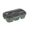 Ensembles de vaisselle Bento Box Five-Grid Lunch Portable Micro-ondable Enfants Étudiant Avec Bol Fournitures De Cuisine