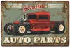 Dad's Garage Art Painting Metal Tin Signs Poster Vintage Route 66 Auto metalen Tin Plate Retro Plaque Garage Tyre Shop Wall Gepersonaliseerd kunstdecoratie 30x20cm W02