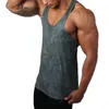 Men's Tank Tops Men's Gym Top Fashion Printing Sleeveless Muscle Bodybuilding Sport Vest Running Workout Fitness Undershirt