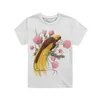 Paradisaeidae Print Bloemenpatroon T-shirt Voor Jongens Baby Boy Kleding Korte Mouw Tee Kinderen Top T-shirt Zomer Peuter 230301