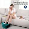 Banho de pé elétrico com bacia de massagem de calor com rolos de pés, controle de temperatura e bolhas, melhor spa para pés cansados