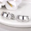 Boucles d'oreilles créoles Huggie dernière mode en argent Sterling 925 pour les femmes fille fête d'anniversaire brillant cristal CZ oreille boucle d'oreille bijoux cadeauxCerceau Odet2