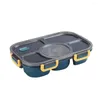 Ensembles de vaisselle Bento Box Five-Grid Lunch Portable Micro-ondable Enfants Étudiant Avec Bol Fournitures De Cuisine