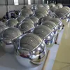 wholesale Giant Outdoor Silvery Inflatable Mirror Ball For Disco Party Decoration 50cm 1meter Inflatable Mirror Spheres with air pump free ship