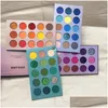 Eye Shadow Beauty Glazed 60 Color Board Leyeshadow Palette Tray مع 4 ألواح سهلة لارتداء وميض اللؤلؤ العيون Cos Make Dhnld