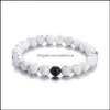 Bil DVR Anklets Natural Stone Armband Män och kvinnor Par Friendship Wrist Jewelry Simple Products Drop Delivery Dhzzi