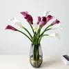 Fleurs décoratives Simulation fleur Pu tuyau petit Calla Lily tir accessoires Table réunion faux