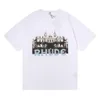 Летние мужские футболки женские дизайнеры Rhude для мужчин вершины буквы Polos вышивка футболка футболка с короткими рукавами