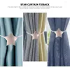 Gardin slips holbacks backs gardiner dekorativa krokar innehavare fönster europeiska draperi stjärna draperier clip tieback