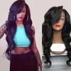 Women's black long curly hair Women's fashion life wig 230301