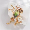 Broches Cristaux De Femme Élégante Autrichienne Broche Pour Dames Robe De Soirée Bijoux Top Qualité Oiseau Conception Bijoux Filles Cadeaux