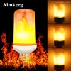 Dynamic Flame Effect Fire Light Bulb 4 Modes E27 Modern Home Decoration Living Room Creative LED Lighting Lamp