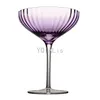 Tumblers 185 200ml Luxury Retro Goblet Crystal Glass Purple Romantic Cocktail Champagne Dessert Wine Cup Fashion Drinkware Gift 230228