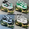 Mens Women A Bathing Ape STA Low Shoes Size 13 кроссовки US 13 Дизайнерские белые хауссеры повседневные шк.